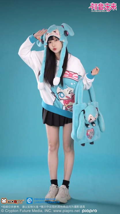 Hatsune Miku Moeyu Hat Cap Plush Ears Move LDCX