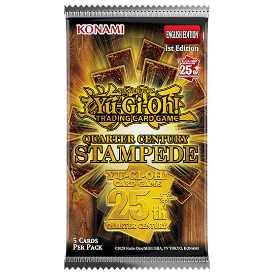 yugioh gold series 1 card list Yu-Gi-Oh! YGO Quarter Century Stampede 1st Edition Booster Pack – Anime Otaku Hobby