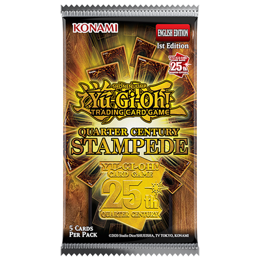 Yu-Gi-Oh! YGO Quarter Century Stampede 1st Edition Booster Pack