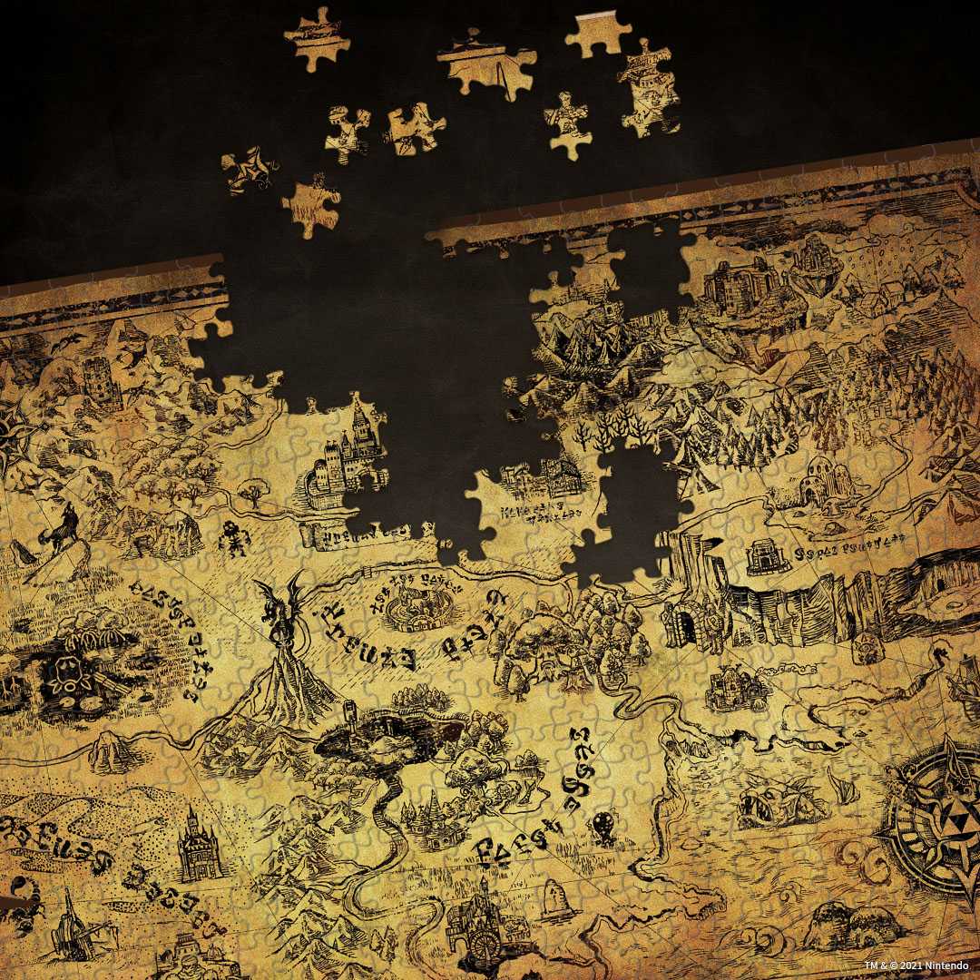 The Legend of Zelda™ Hyrule Map 1000 Piece Puzzle Usaopoly